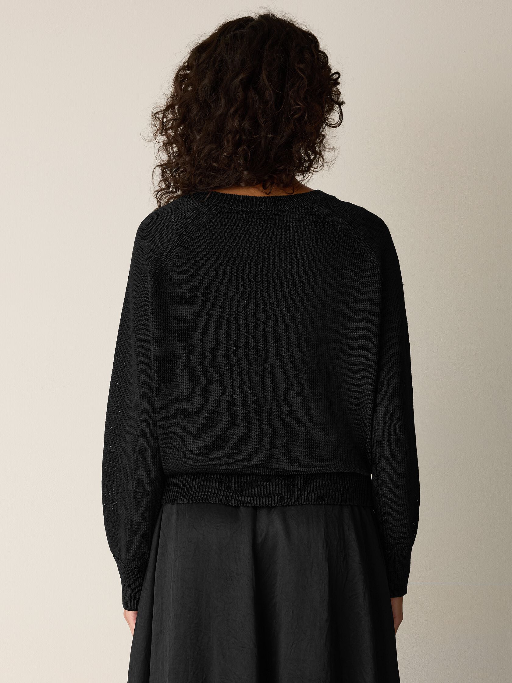 Sleek Viscose Wedge Sweater