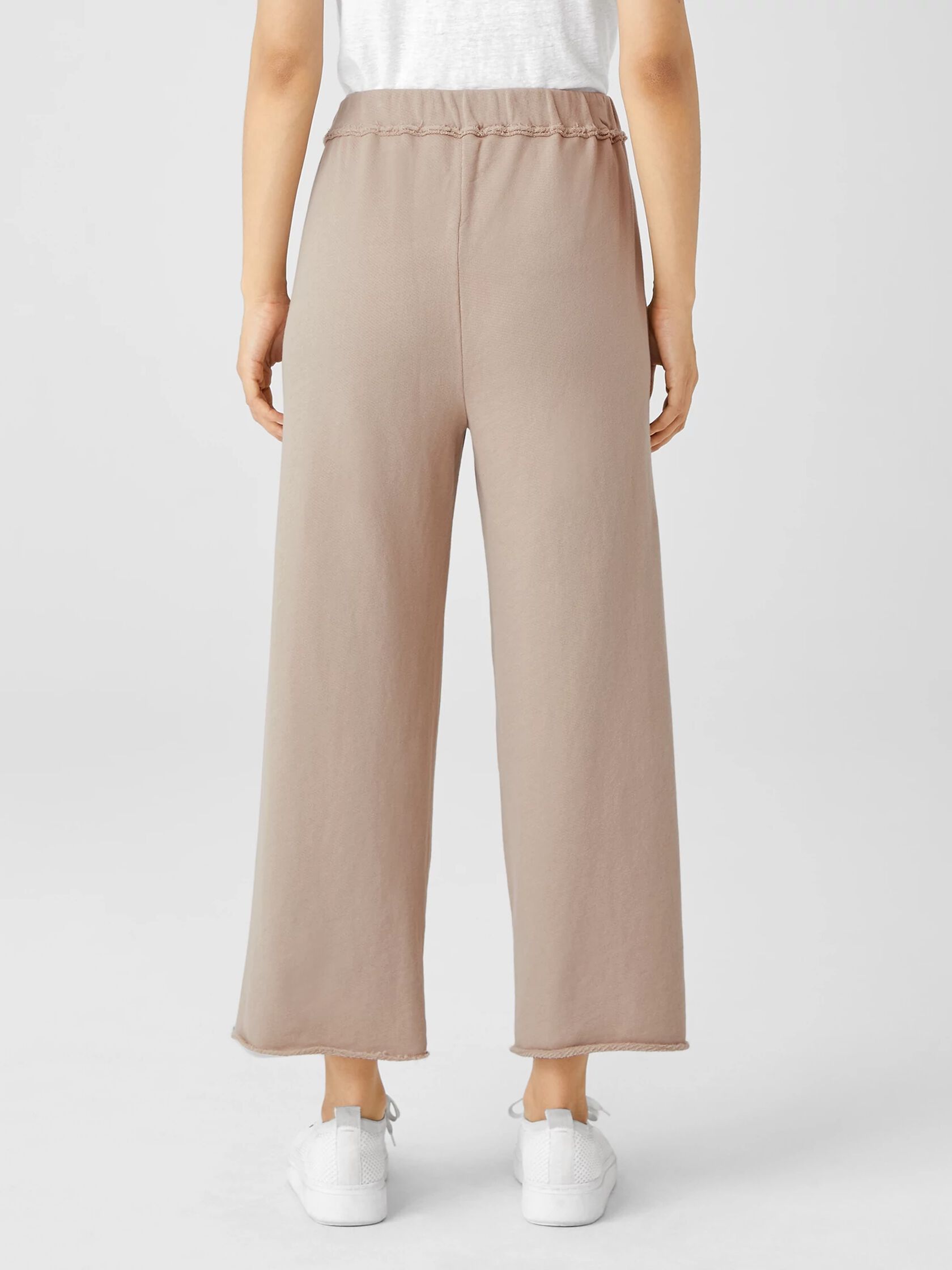 Lightweight Organic Cotton Terry Straight Pant