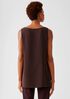 Silk Georgette Crepe Long Shell