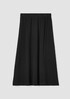 Accordion Silk Jacquard Skirt