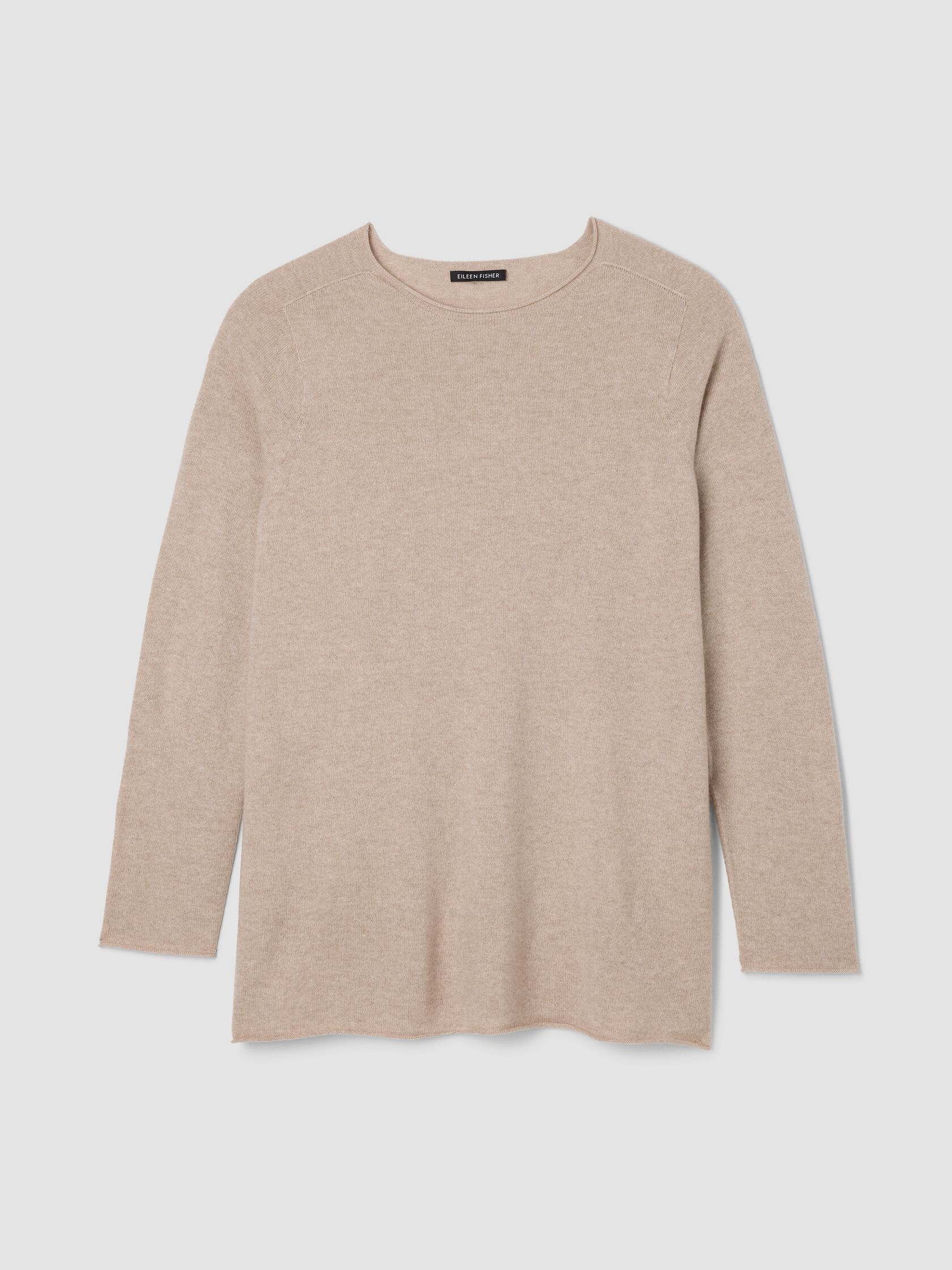 Italian Cashmere Crew Neck Long Top
