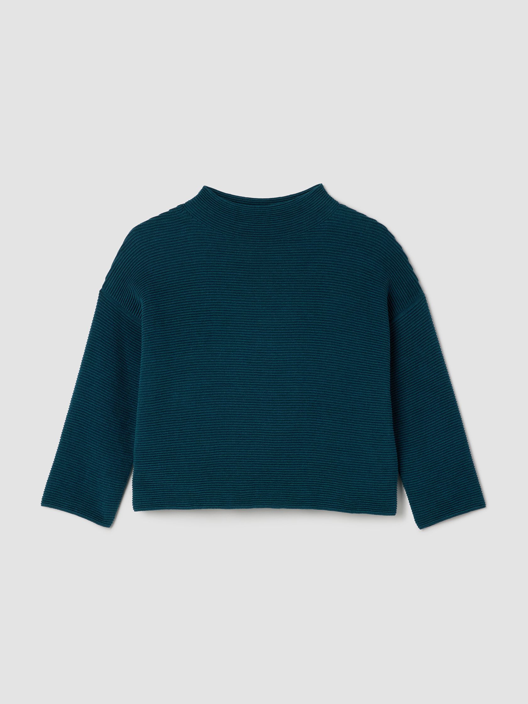 Peruvian Cotton Blend Funnel Neck Top