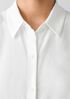 Silk Georgette Crepe Classic Collar Sleeveless Shirt