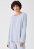 Cozy Organic Cotton Interlock Jewel Neck Top