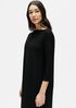 Washable Stretch Crepe Shift Dress