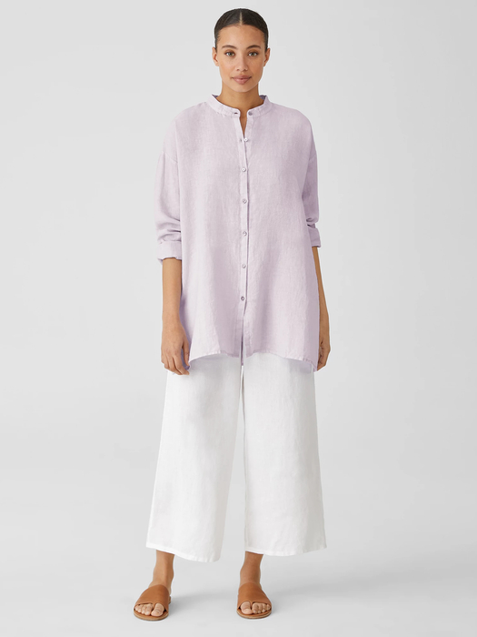 Garment-Dyed Organic Handkerchief Linen Shirt