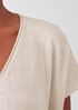 Organic Linen Cotton V-Neck Top