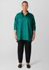 Silk Twill Classic Collar Long Shirt