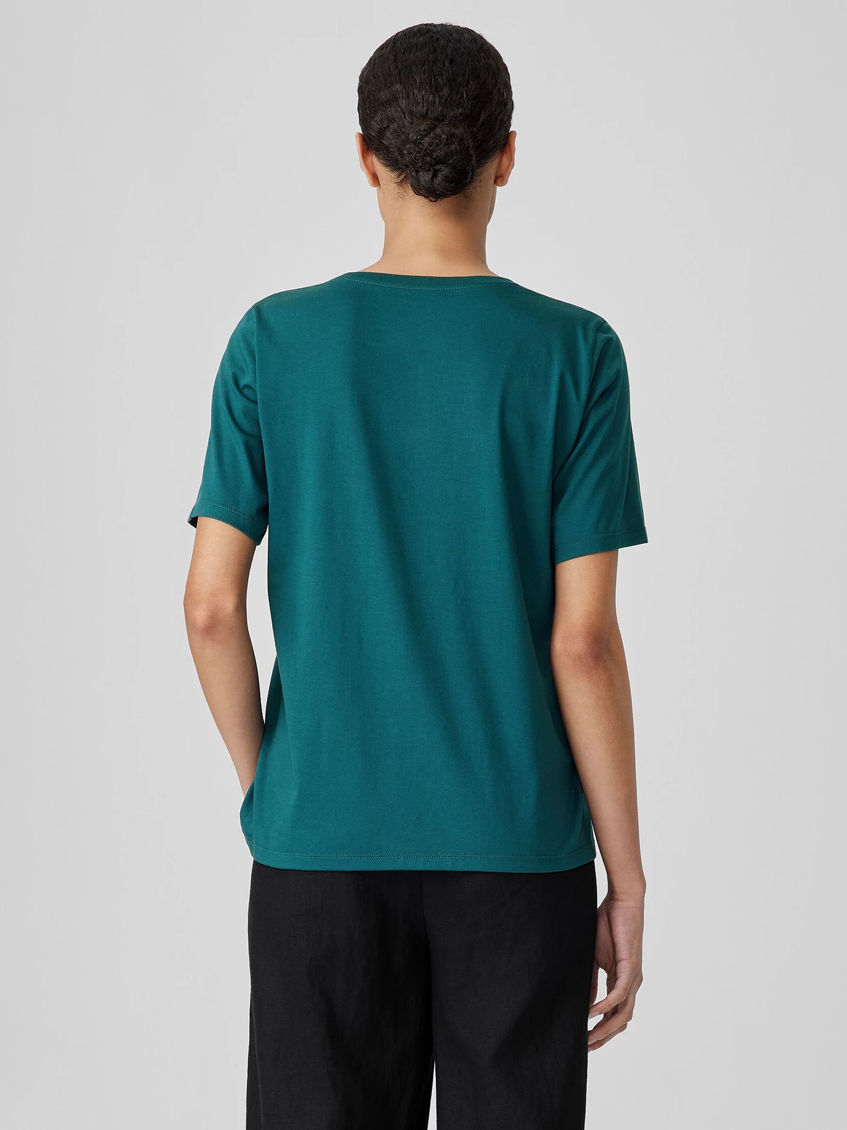 Organic Pima Cotton Jersey&nbsp;Round Neck Tee