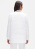 Eggshell Recycled Nylon Round Neck Coat