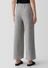 Woven Plissé Wide-Leg Pant