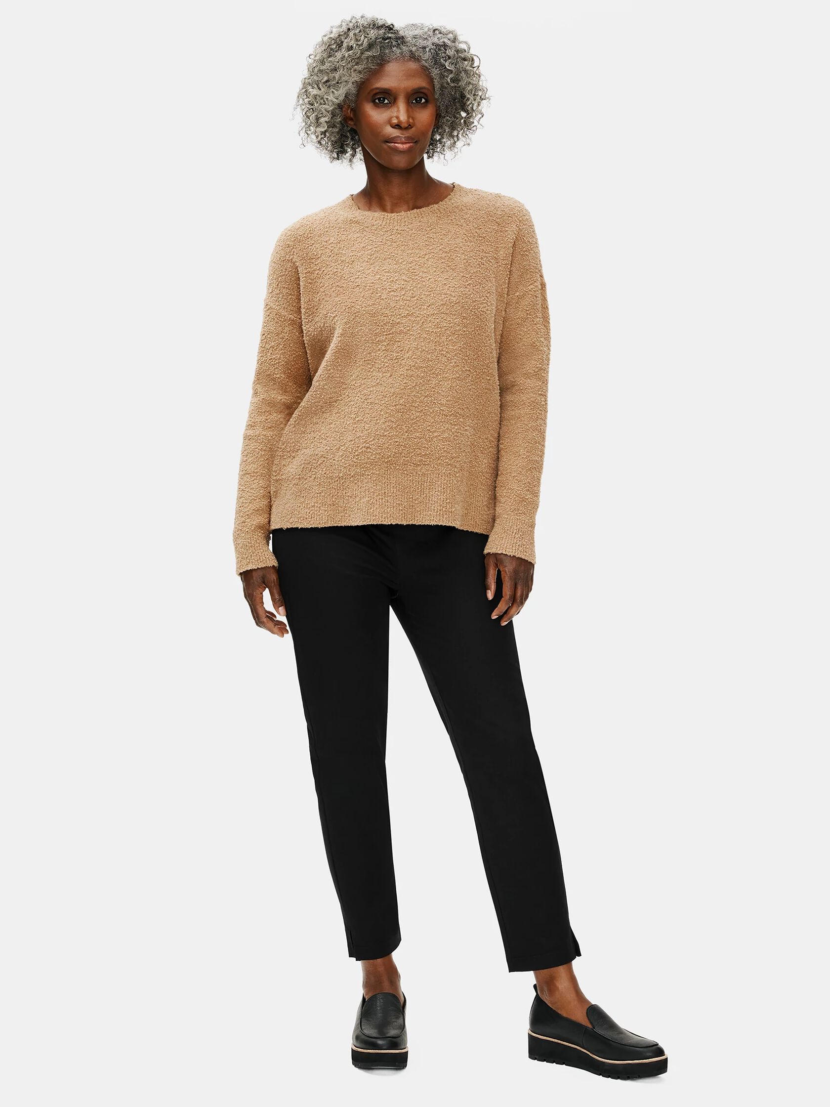 Organic Cotton Twill Slim Ankle Pant