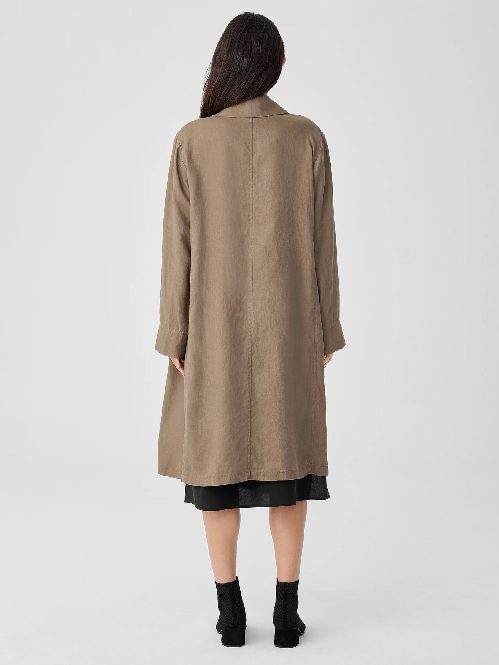 Organic Linen Trench Coat