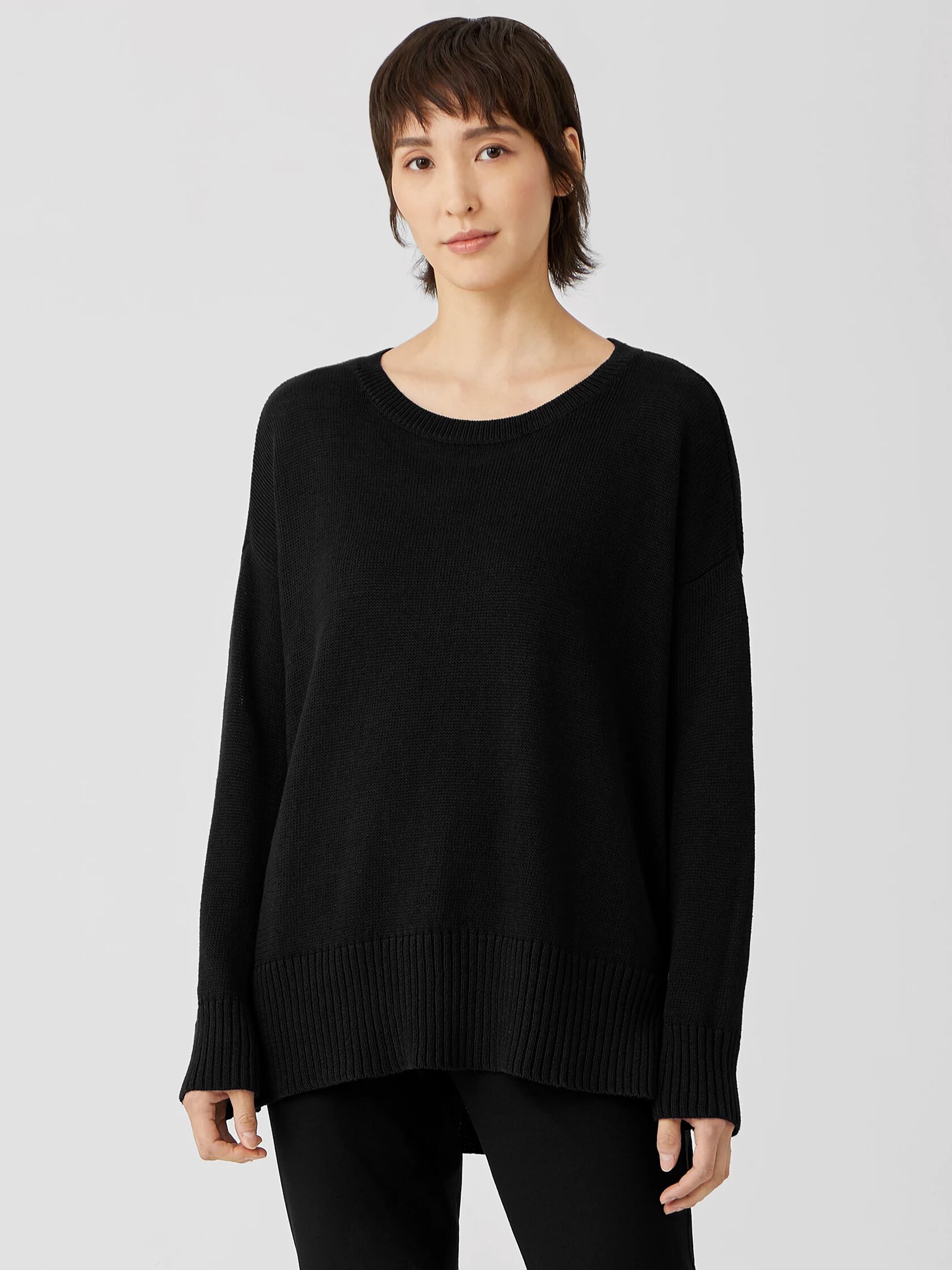 Organic Linen Cotton Round Neck Top
