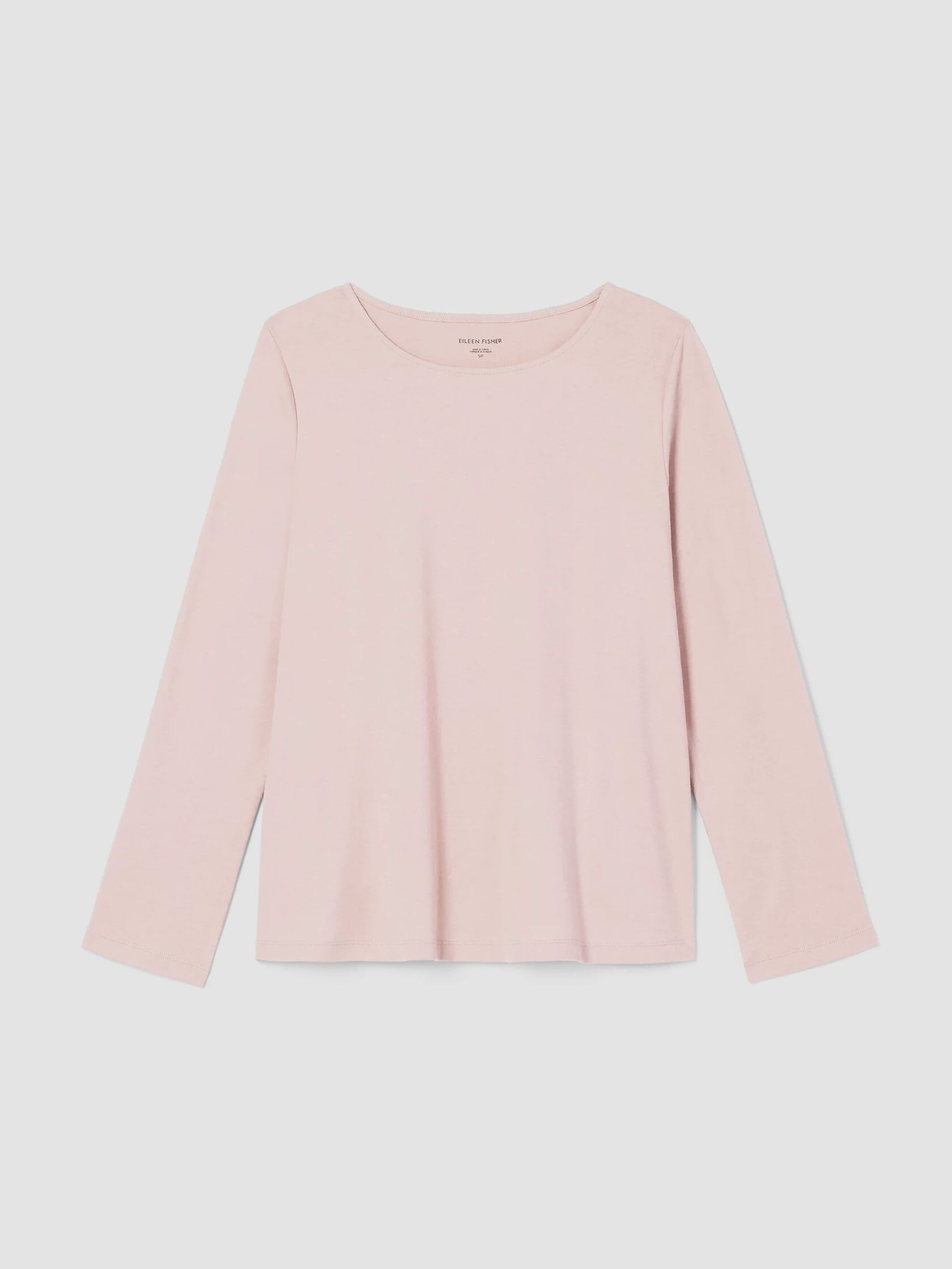 Cozy Organic Cotton Interlock Jewel Neck Top