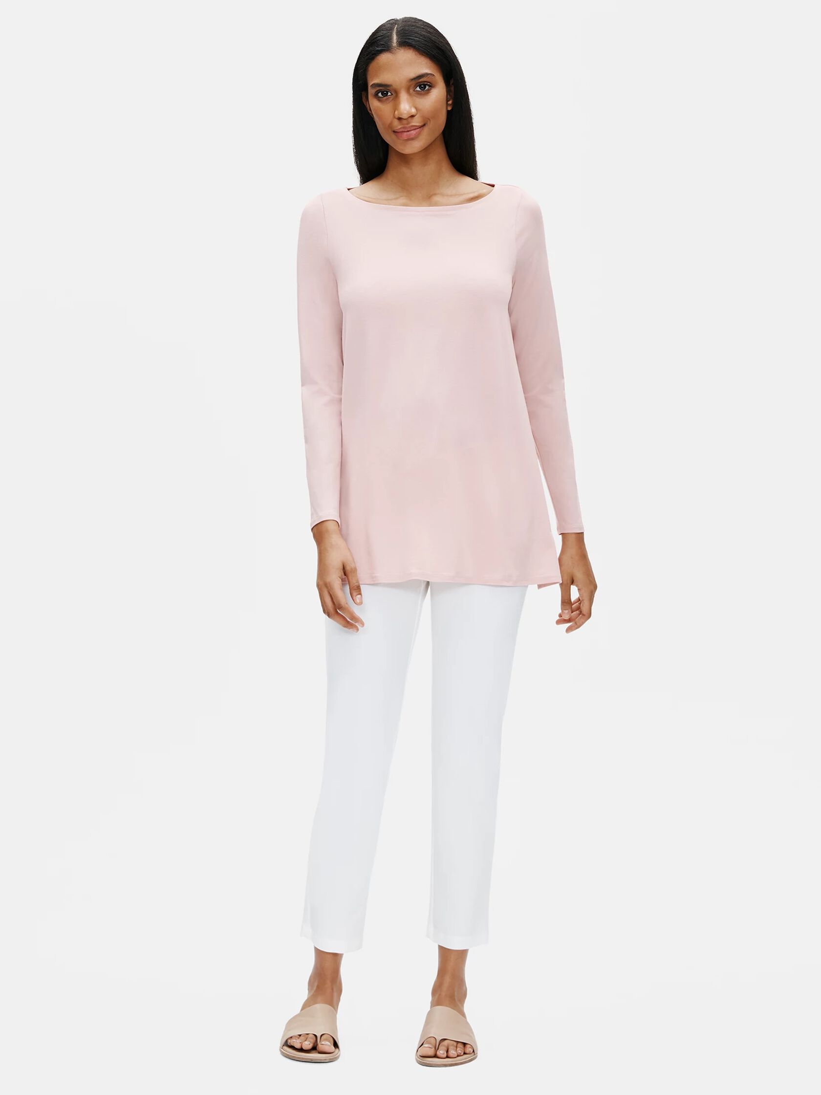 Fine Jersey Bateau Neck Tunic