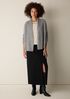 Cashmere Fluff High Collar Cardigan