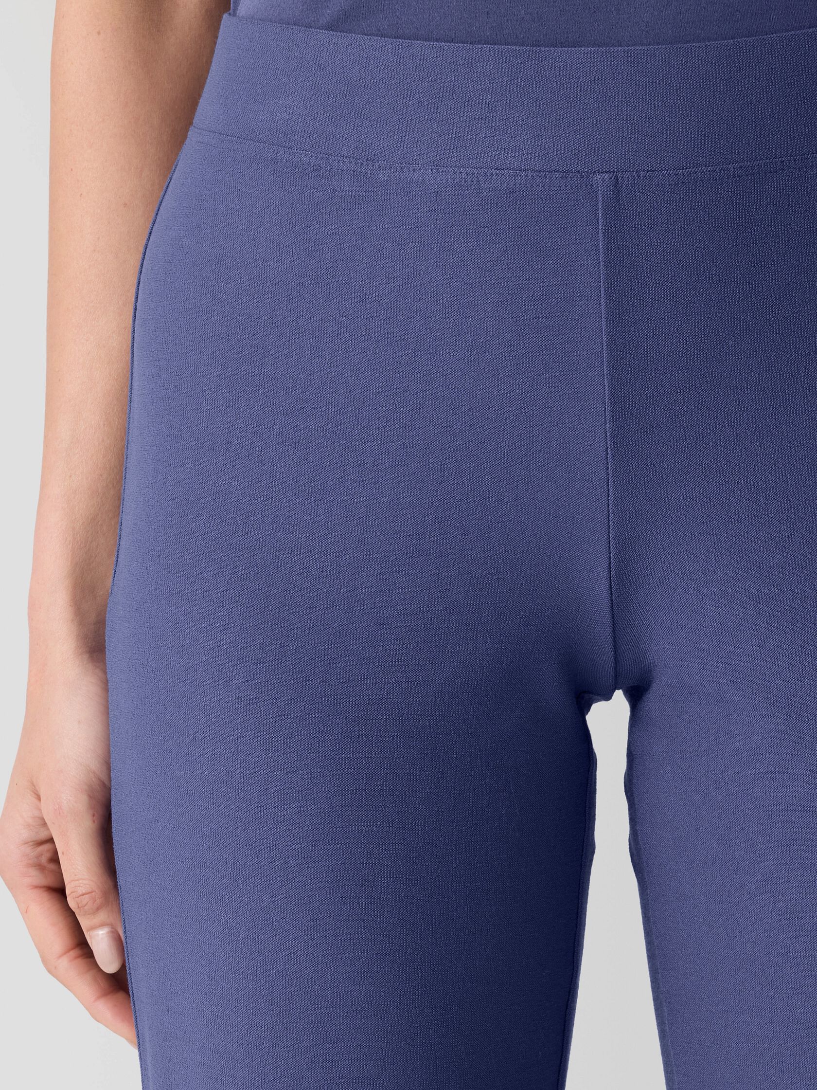 Washable Stretch Crepe Straight Pant