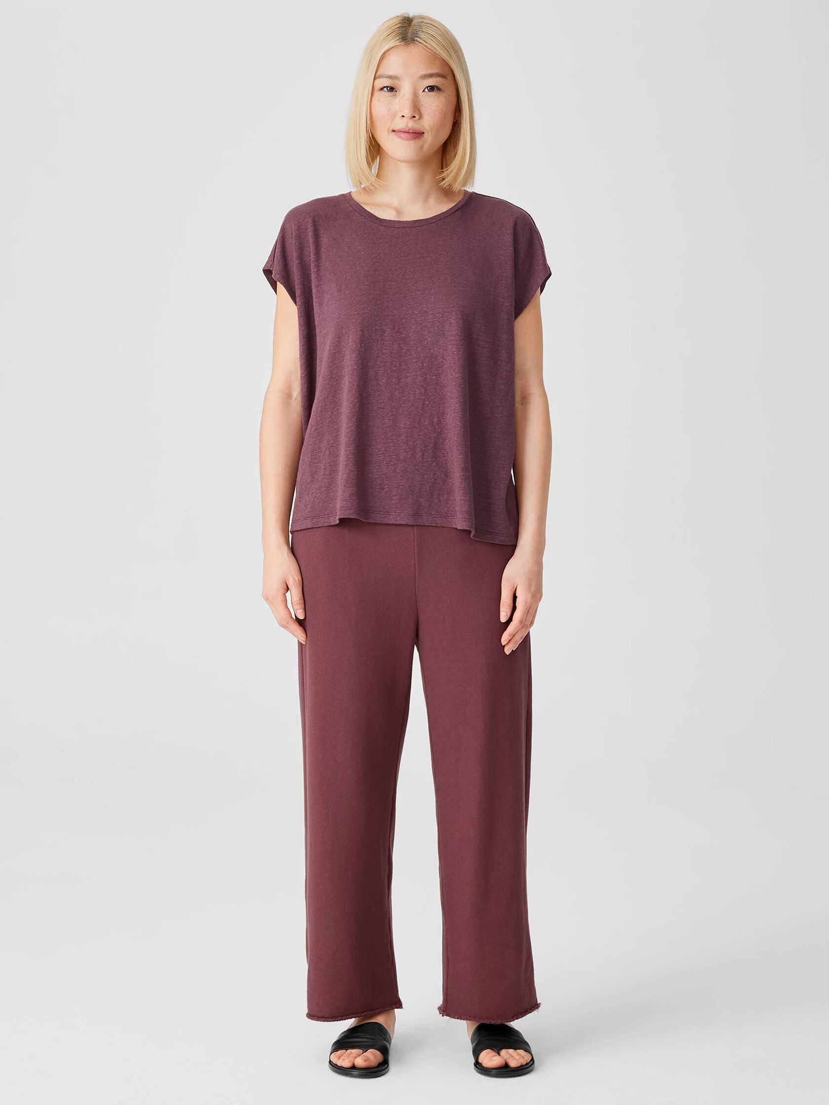 Organic Linen Jersey Square Top