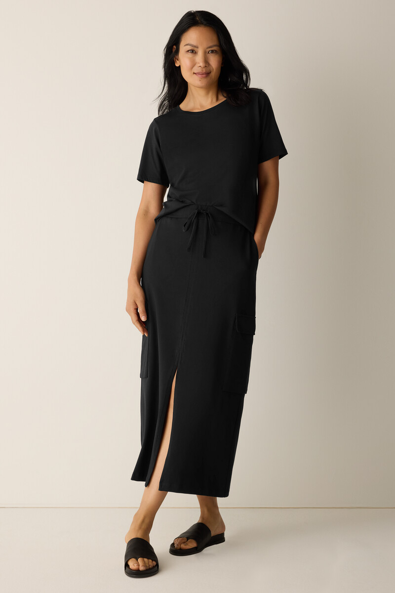 Pima Cotton Stretch Jersey Cargo Skirt Pima Cotton Stretch Jersey Cargo Skirt