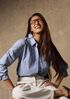 Striped Organic Cotton Poplin Classic Collar Shirt