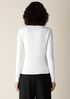 Organic Cotton Stretch Rib V-Neck Top