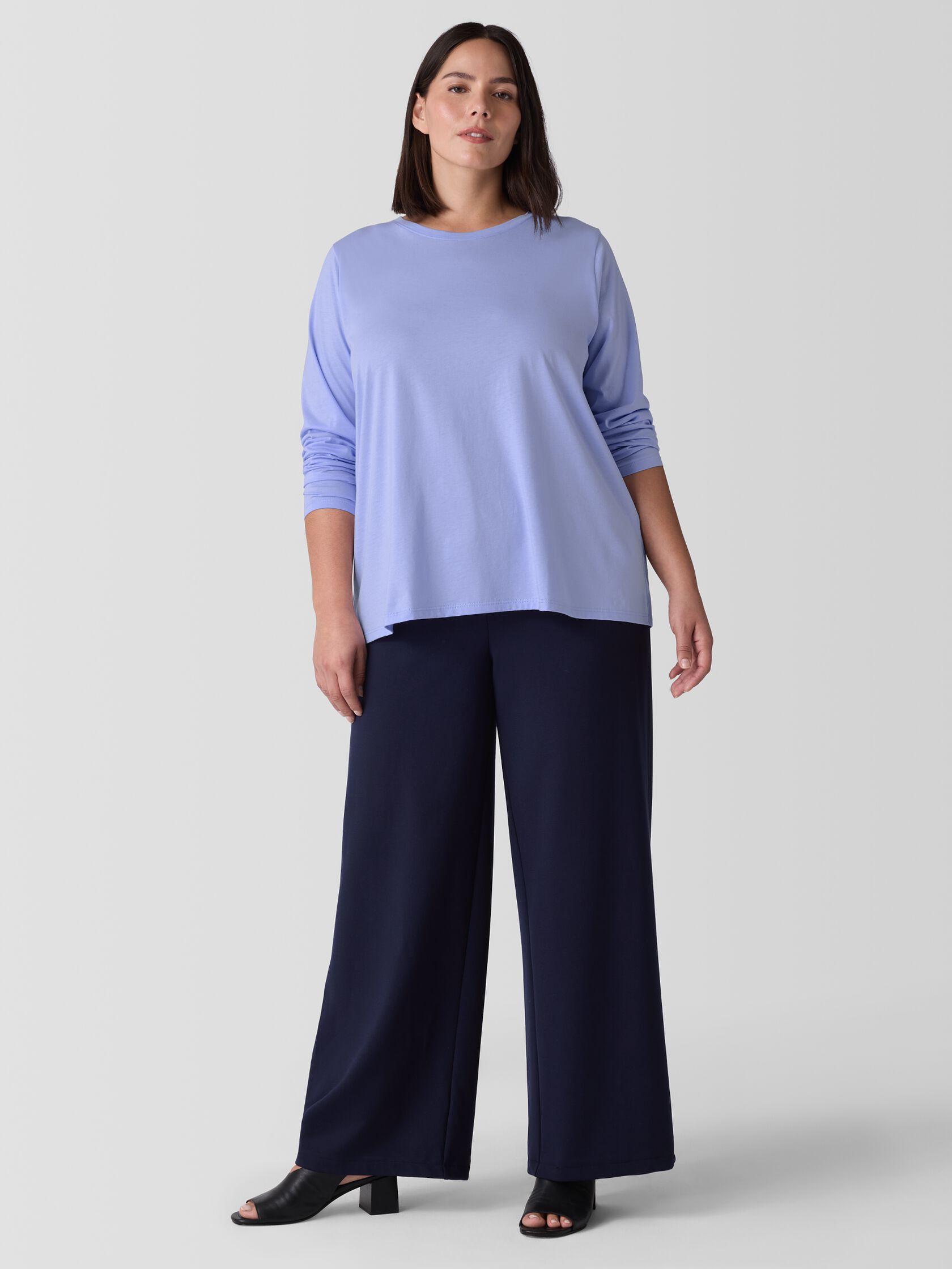 Organic Pima Cotton Jersey Long-Sleeve Tee