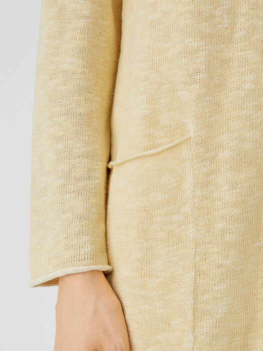 Organic Cotton Linen Slub Long Cardigan