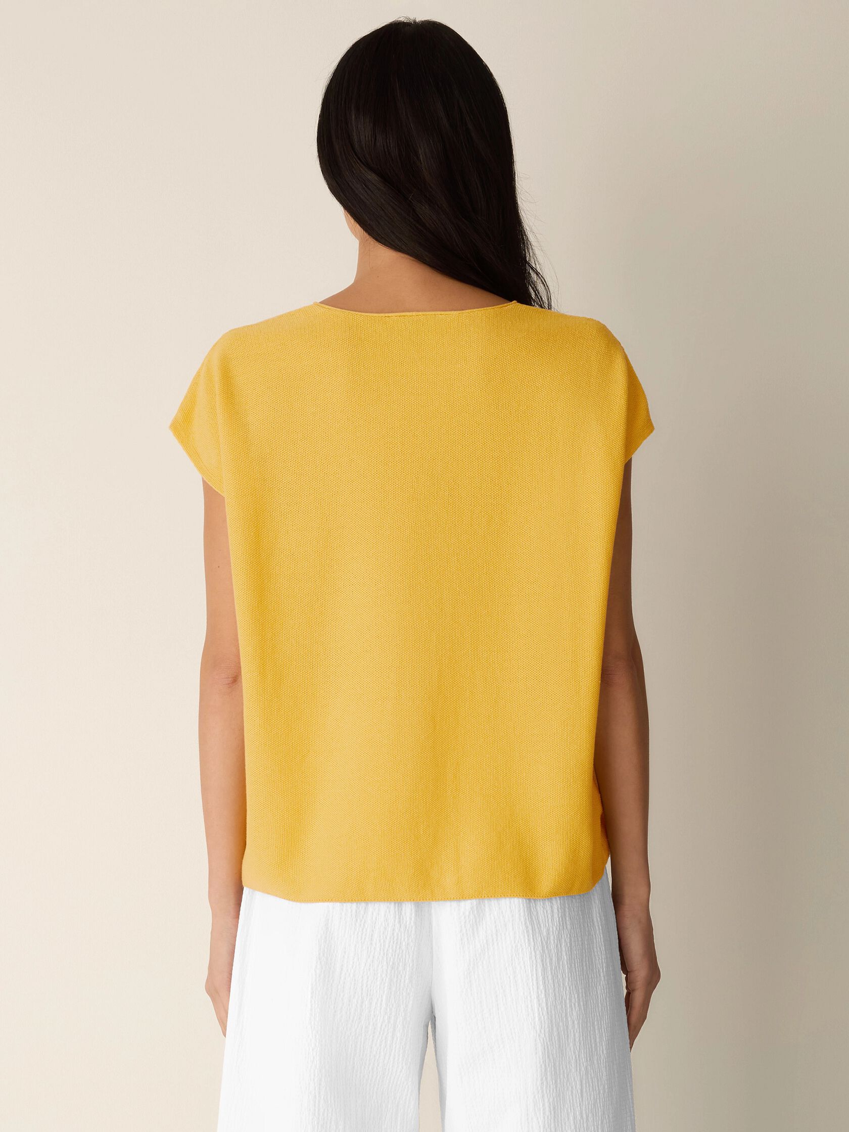 Organic Linen Cotton V-Neck Top