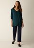 Peruvian Cotton Blend V-Neck Top
