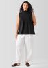 Pima Cotton Stretch Jersey Funnel Neck Tank