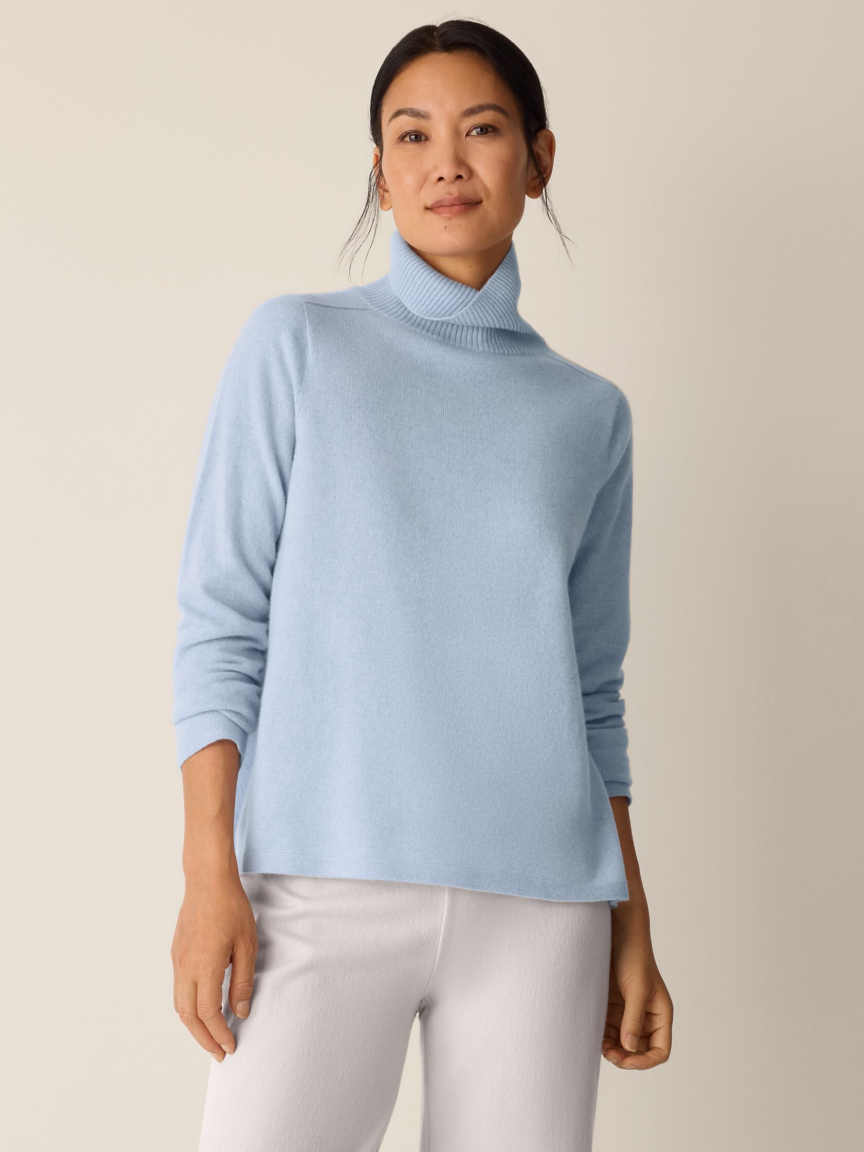 Italian Cashmere Turtleneck Top