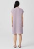 Puckered Organic Linen Shirtdress