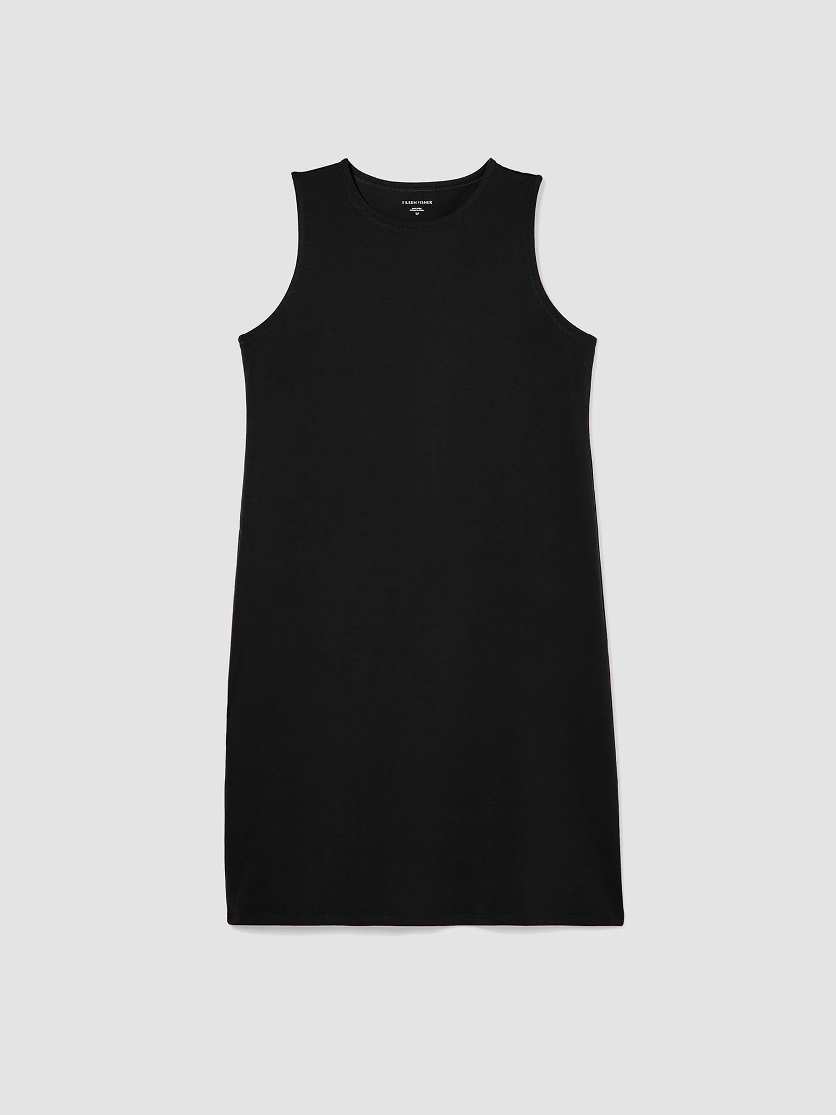 Orgaic cotton tank dress in black – Santicler