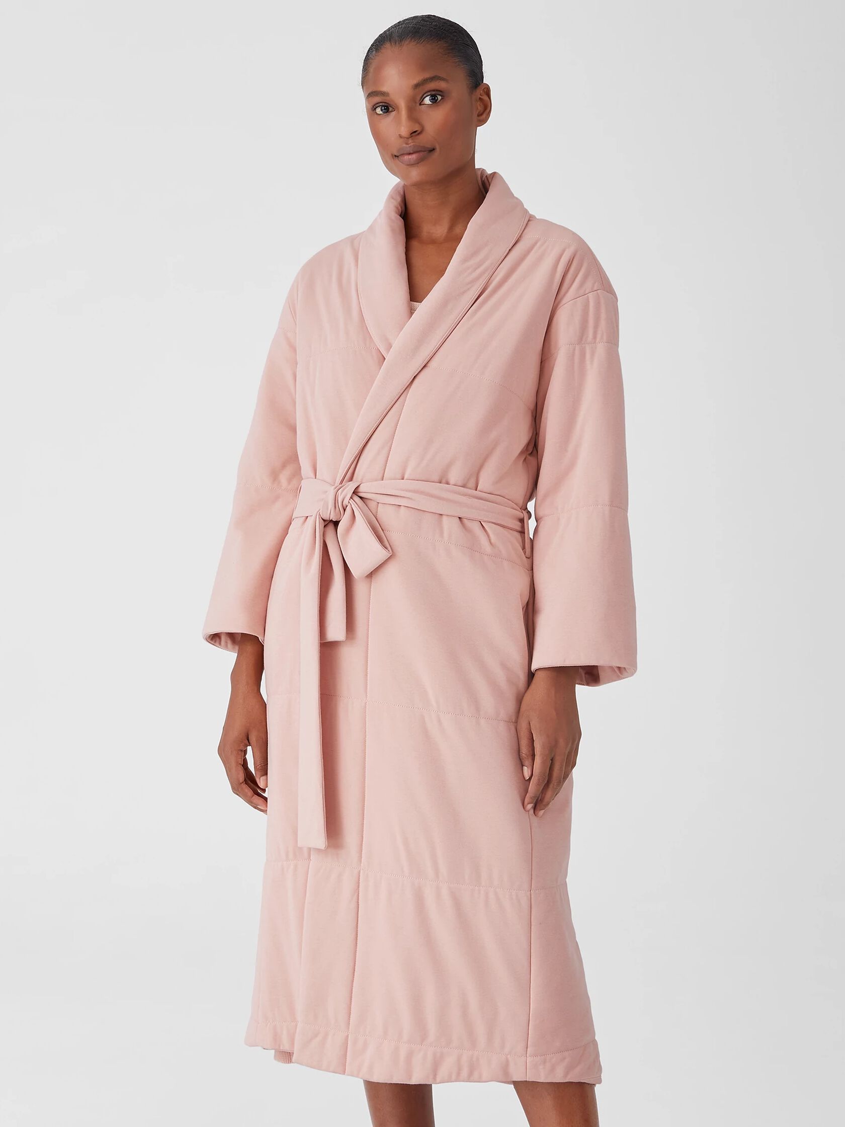 Organic Cotton Cozy Interlock Quilted Robe