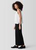 Silk Georgette Crepe Round Neck Tank
