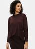 Stretch Silk Jersey Crew Neck Top