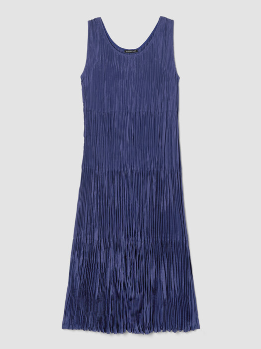 Crushed Silk Tiered Dress