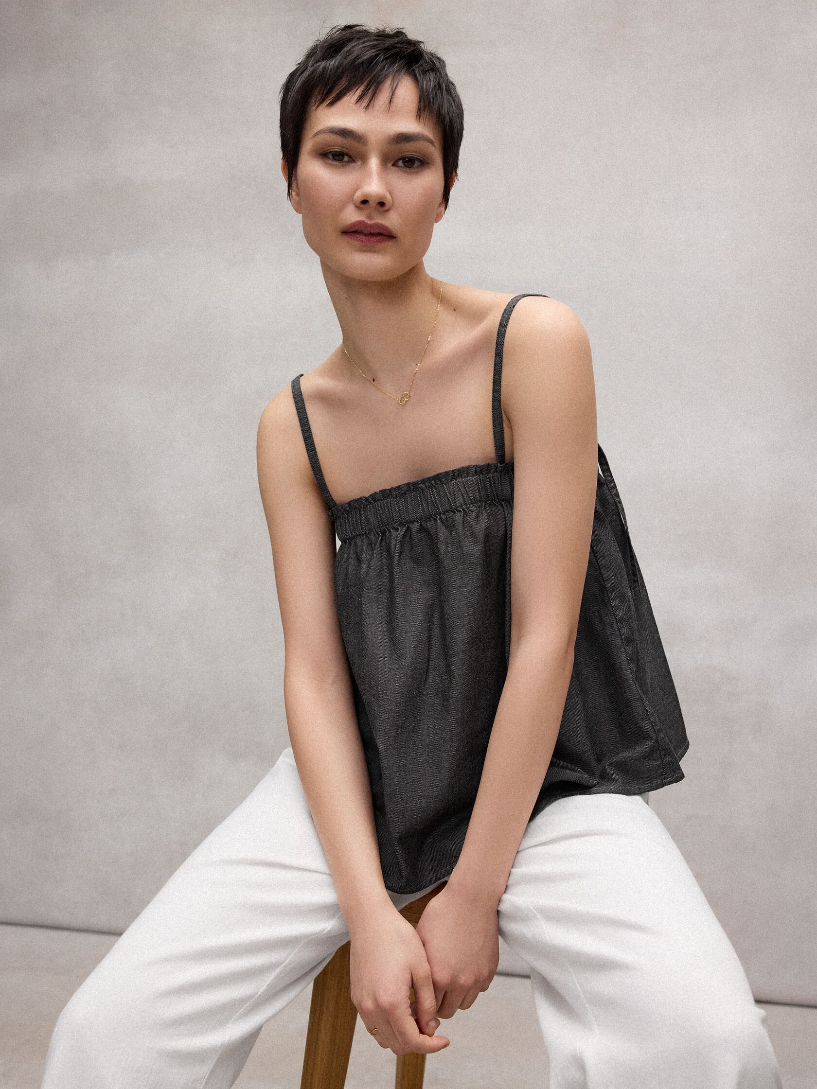 Airy Organic Cotton Twill Cami
