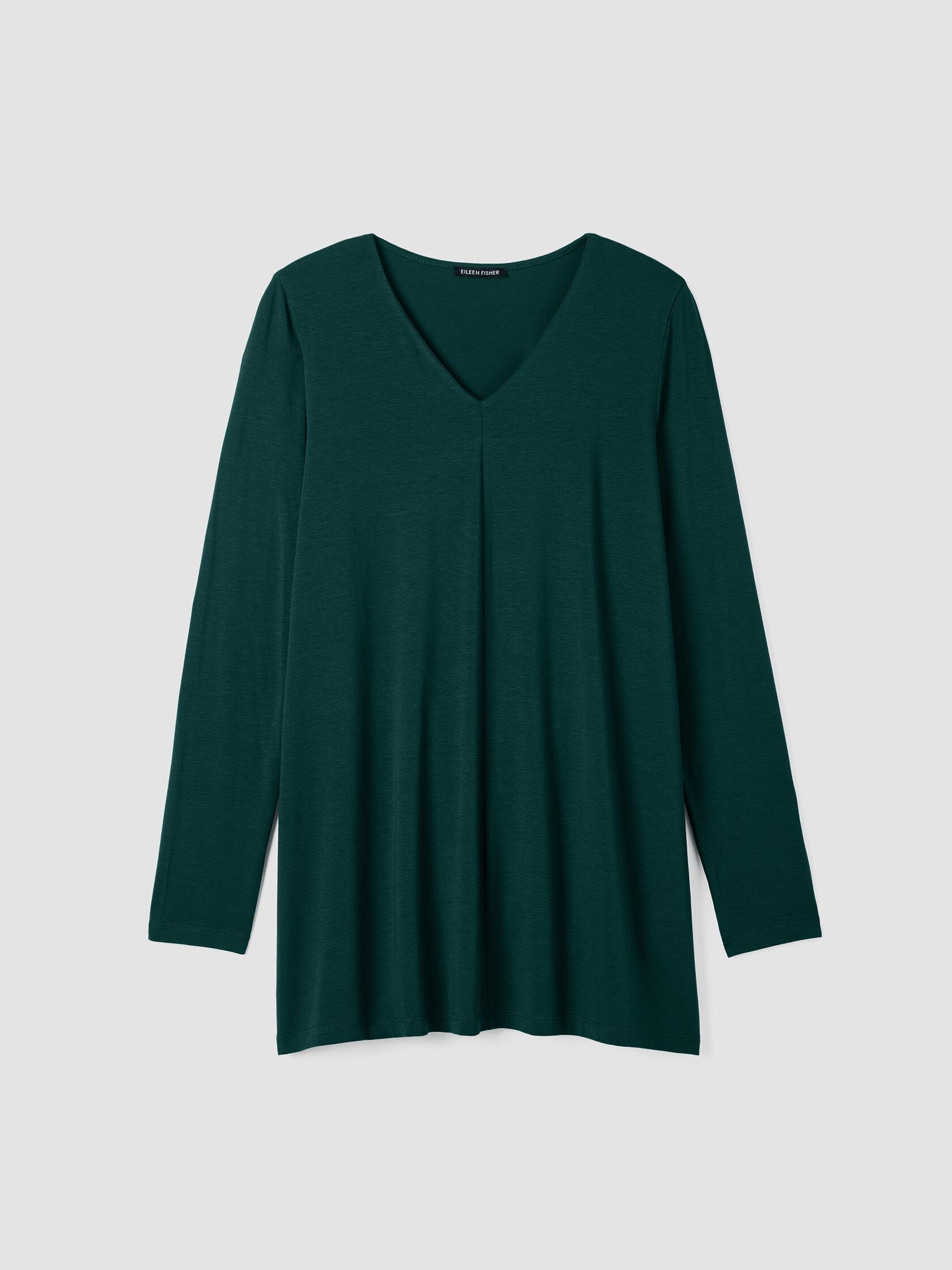 Fine Jersey V-Neck Long Top