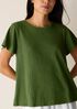 Organic Cotton Slubby Jersey Crew Neck Tee