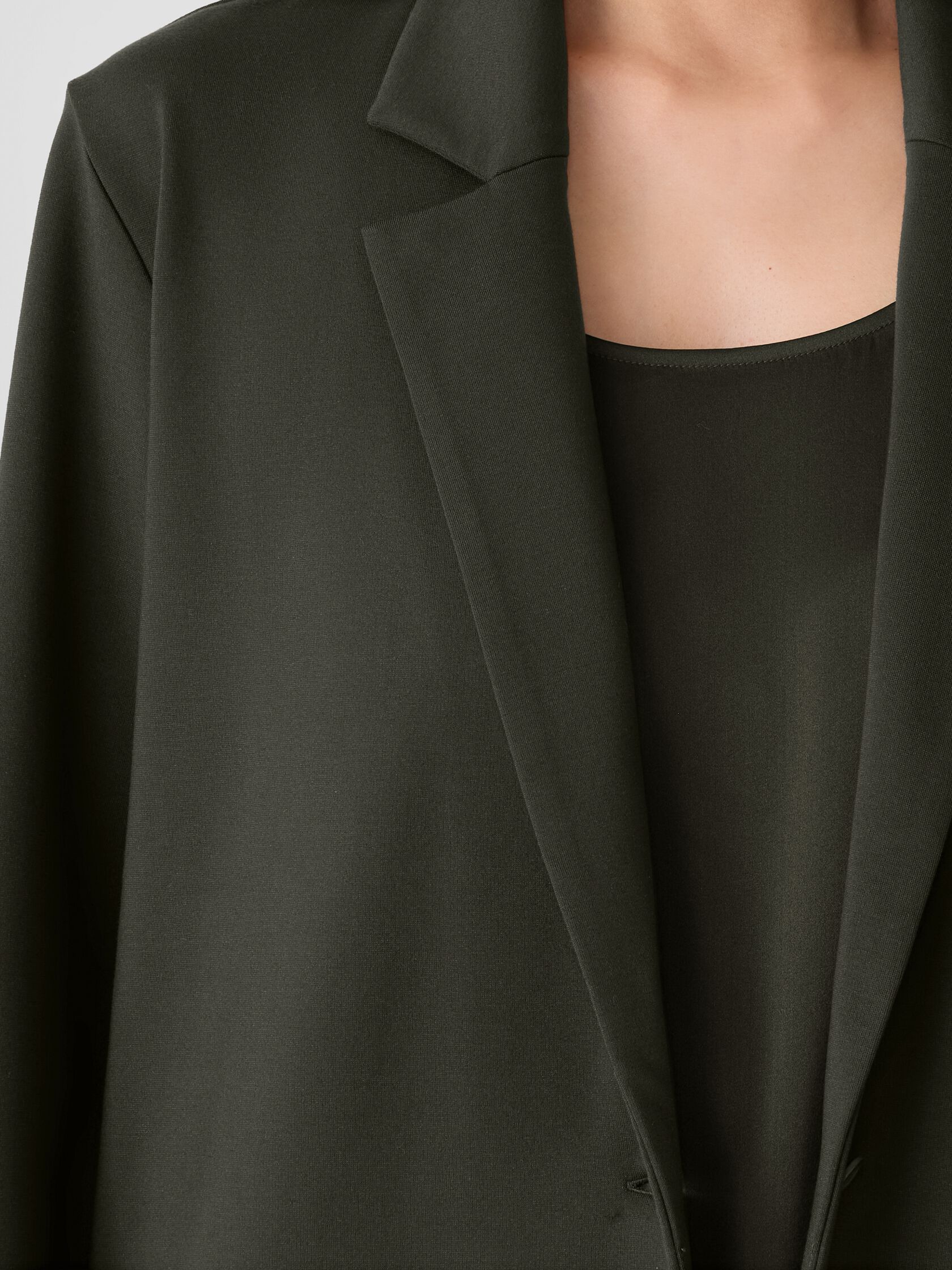 Washable Flex Ponte Long Blazer