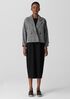 Organic Cotton Tweed Short Blazer