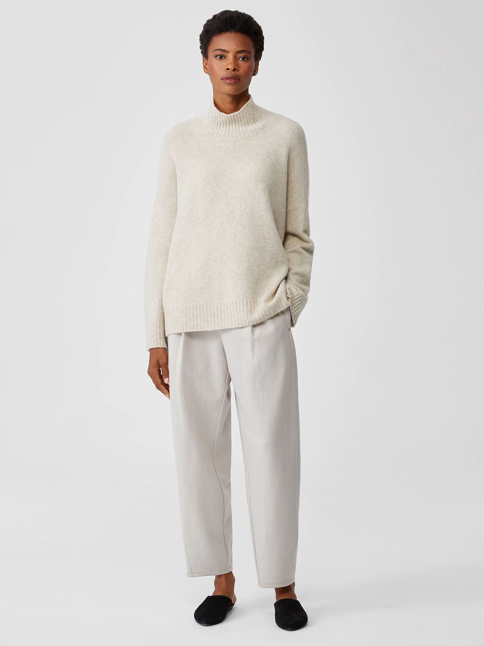 Cashmere Silk Bliss Turtleneck Box-Top