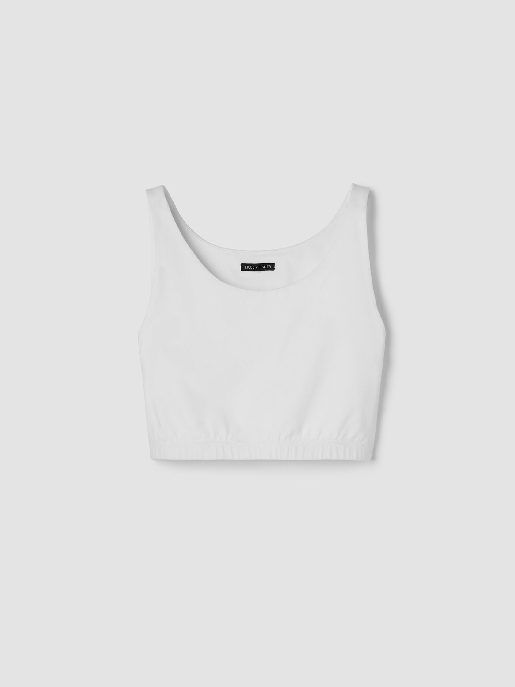 Organic Cotton Interlock Cropped Tank