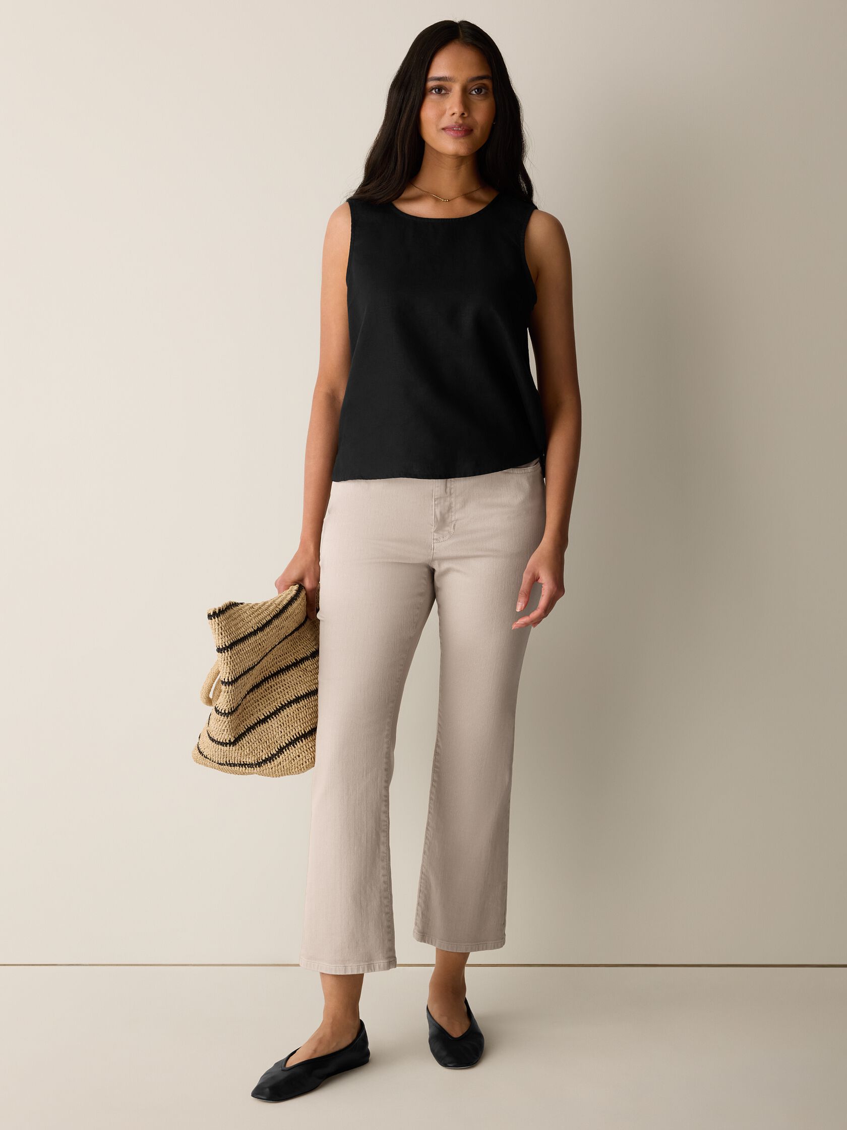 Garment-Dyed Organic Cotton Denim Kick Jean