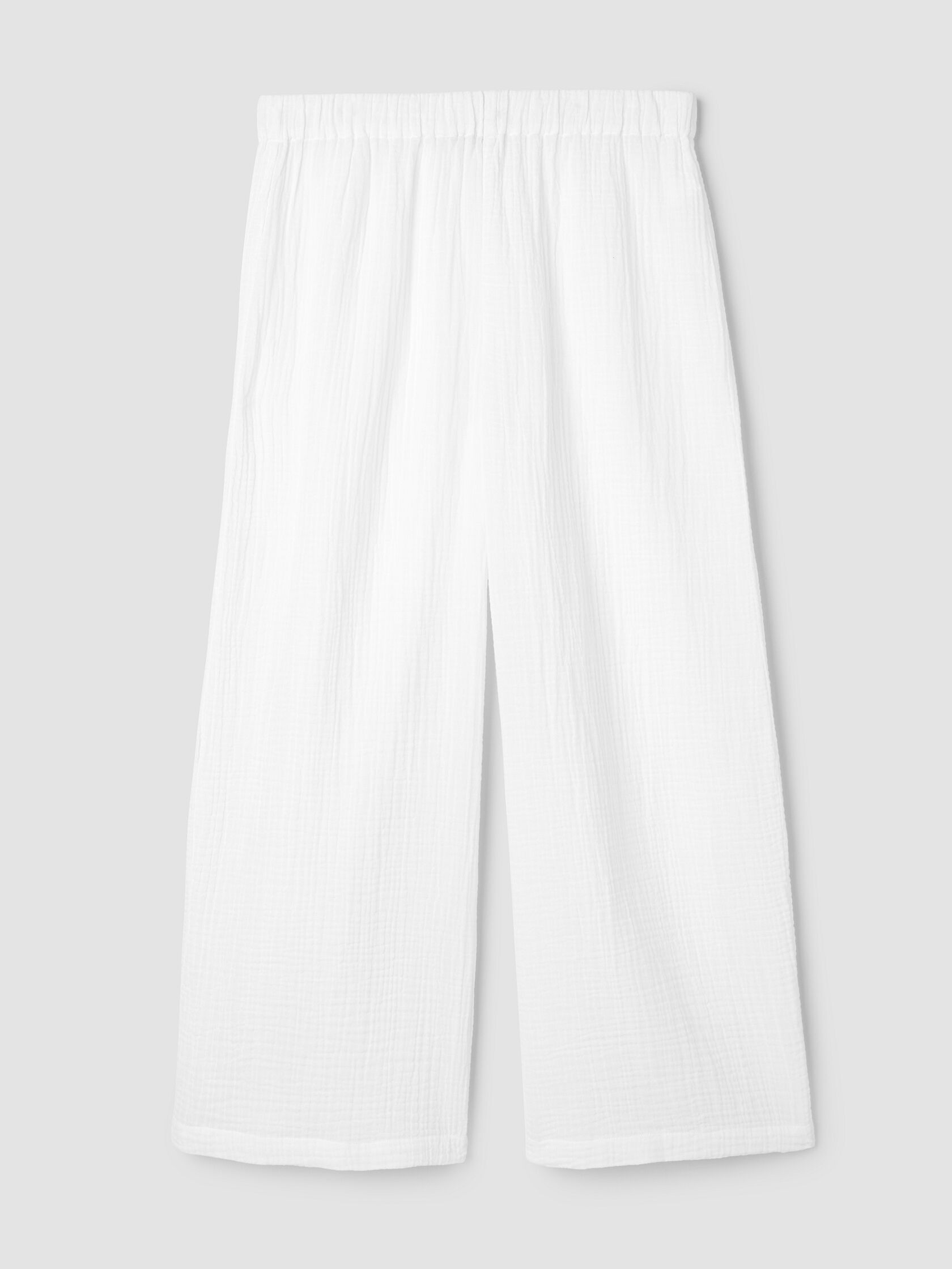 Organic Cotton Lofty Gauze Wide-Leg Pant