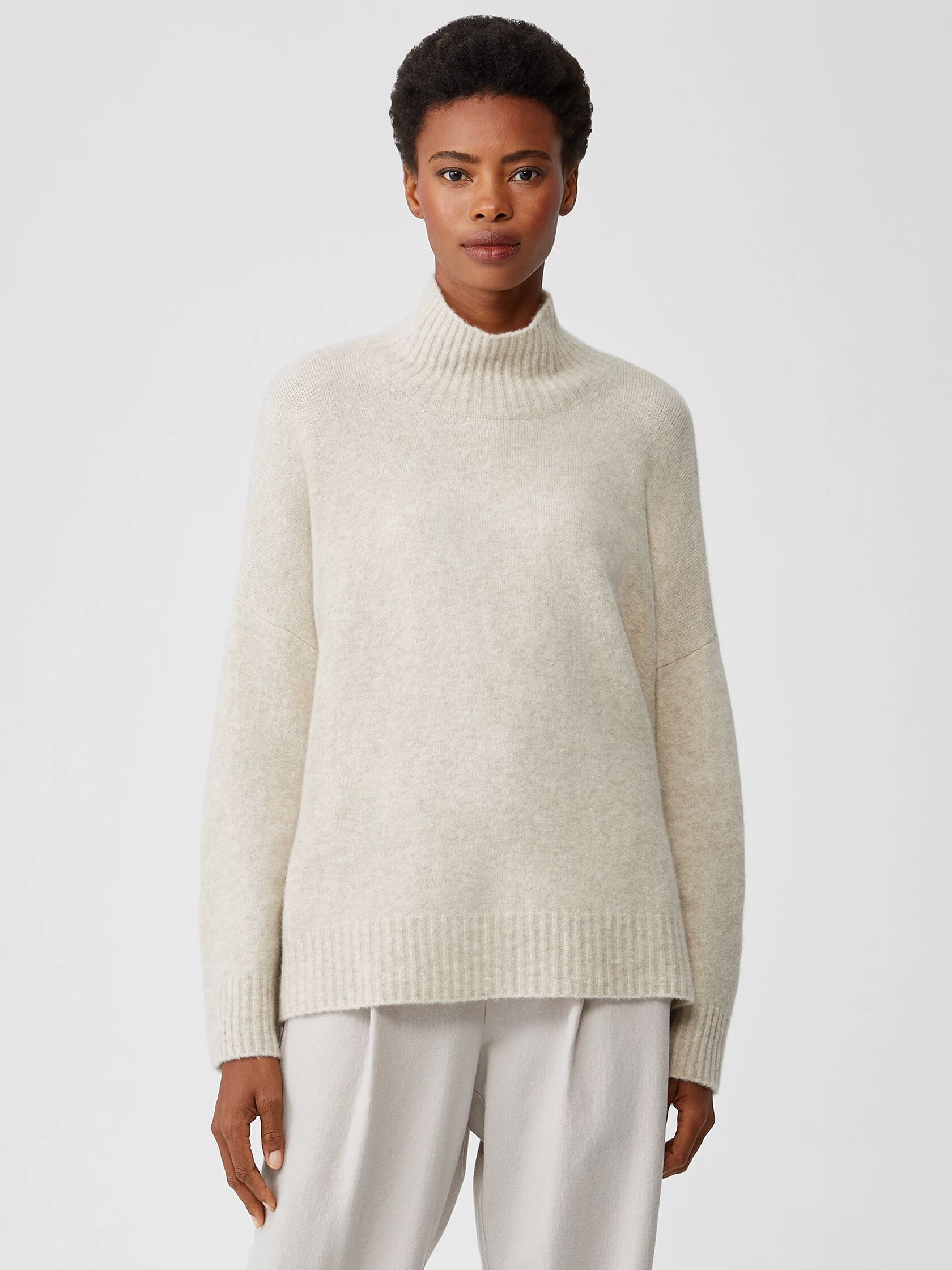 Cashmere Silk Bliss Turtleneck Box-Top