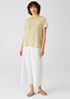 Organic Linen Jersey Crew Neck Tee