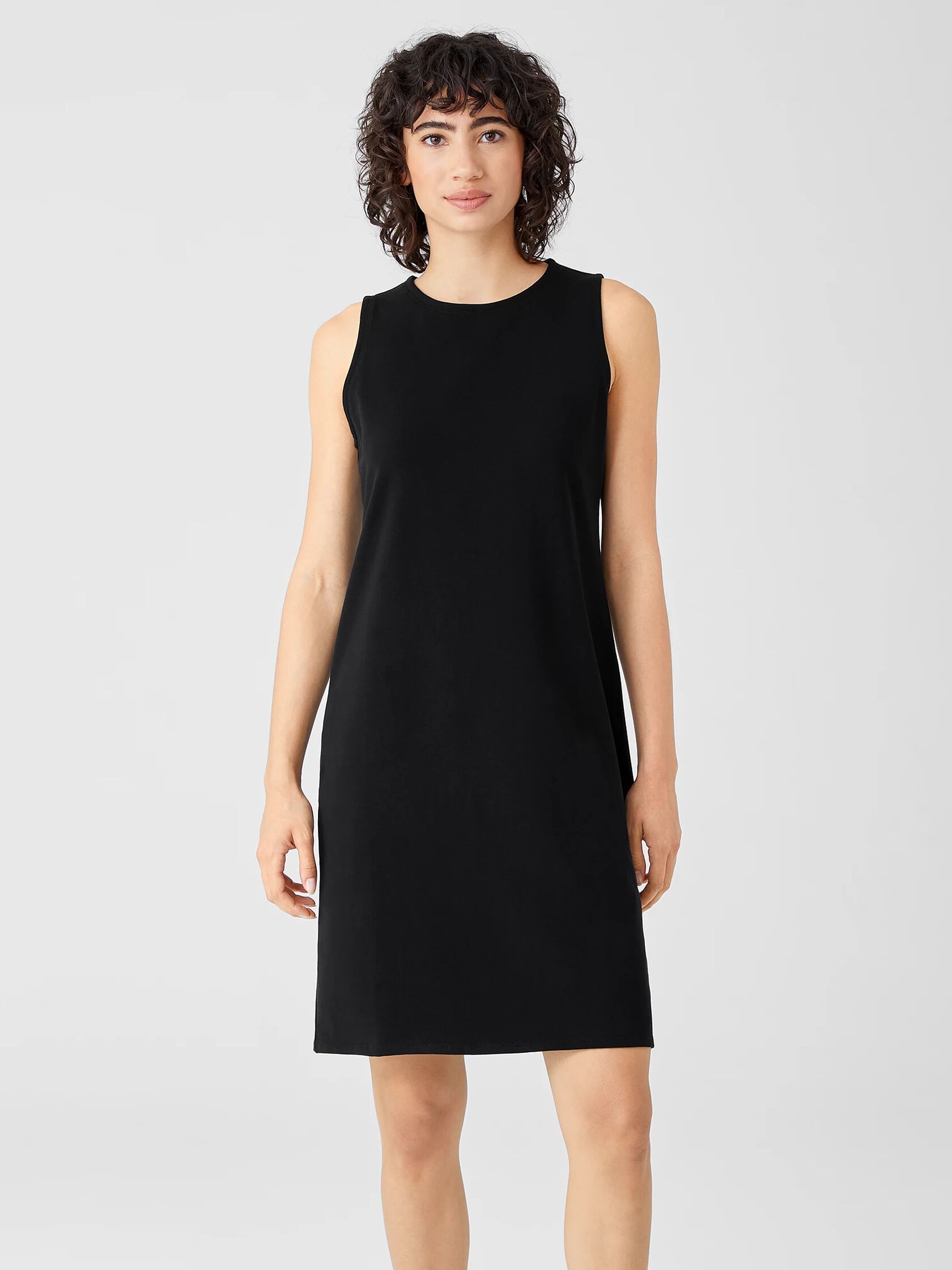 Organic Pima Cotton Stretch Jersey Tank Dress | EILEEN FISHER